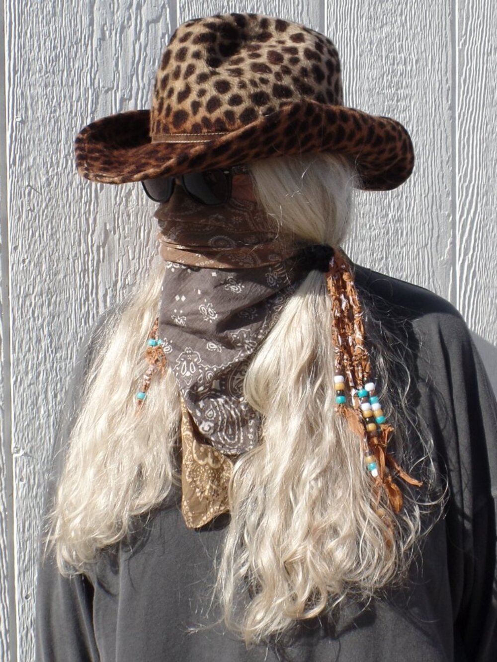 Vintage Eric Javits New York Hat Western Leopard Packable MEDIUM - Picture 3 of 9
